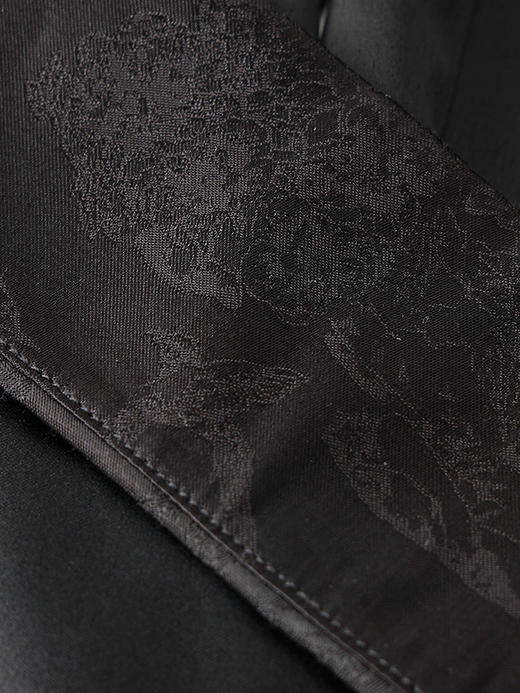 COCO ZONE新中式拼接休闲裤国风松紧腰直筒阔腿裤CC1A0417 商品图4