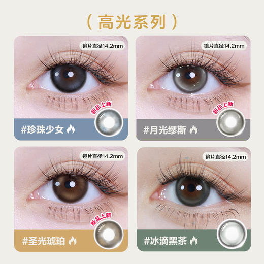 「SVIP专享-名画系列月抛」 CoFANCY可糖月抛2片装舒适百搭彩色隐形眼镜【下单即赠美瞳伴侣盒+护理液60ml*】 商品图2