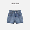 COCO ZONE“花苞牛仔”夏季时尚A字裤门襟两粒扣设计牛仔短裤CC1B0832 商品缩略图0