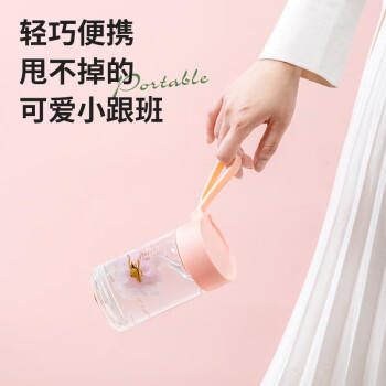 富光清然玻璃杯 高硼硅玻璃水杯子 女生便携牛奶咖啡高颜值茶杯330ml 商品图5