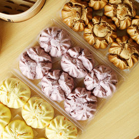 山子家开花馒头 紫薯南瓜红糖420克/包（6个装）粗粮细作健康美食(dbxb)