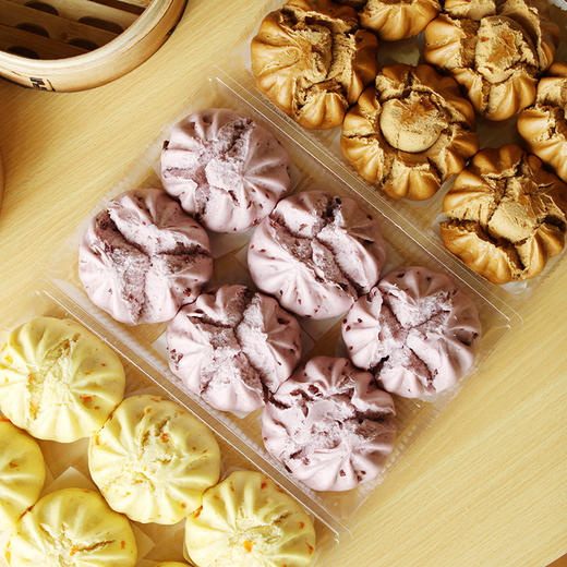 山子家开花馒头 紫薯南瓜红糖420克/包（6个装）粗粮细作健康美食(dbxb) 商品图0