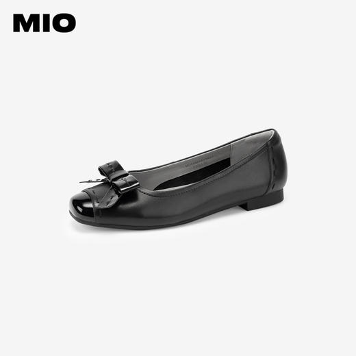 MIO米奥秋季圆头平跟舒适浅口单鞋蝴蝶结复古芭蕾鞋女鞋M244451033 商品图1