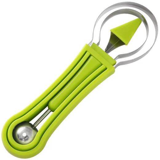 「9.9元包邮！三合一款」三合一水果挖球器 双头多功能西瓜挖球勺哈密瓜取瓤水果挖三件套厨房用品 商品图4