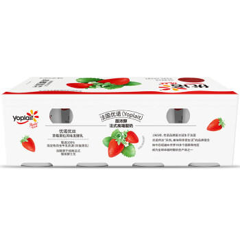 优诺（yoplait）优丝果粒草莓味酸奶135gx8杯 家庭装 低温酸奶牛奶 风味发酵乳 商品图2