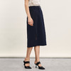 谜底半身裙2024年夏季新品通勤风高腰百搭H型开叉长半裙242MB0644 商品缩略图3