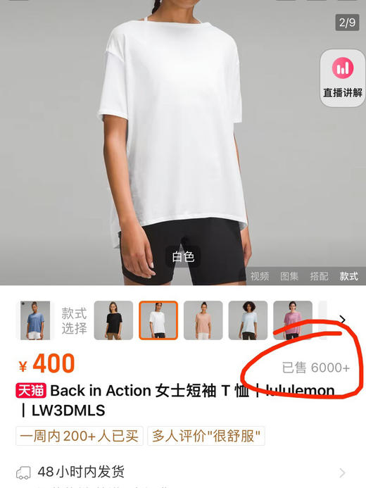 Lulu经典Back in Action短袖T恤051301 商品图9