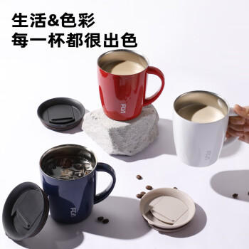 富光保温杯304不锈钢马克水杯带盖咖啡杯情侣牛奶杯大容量学生水杯子 商品图0