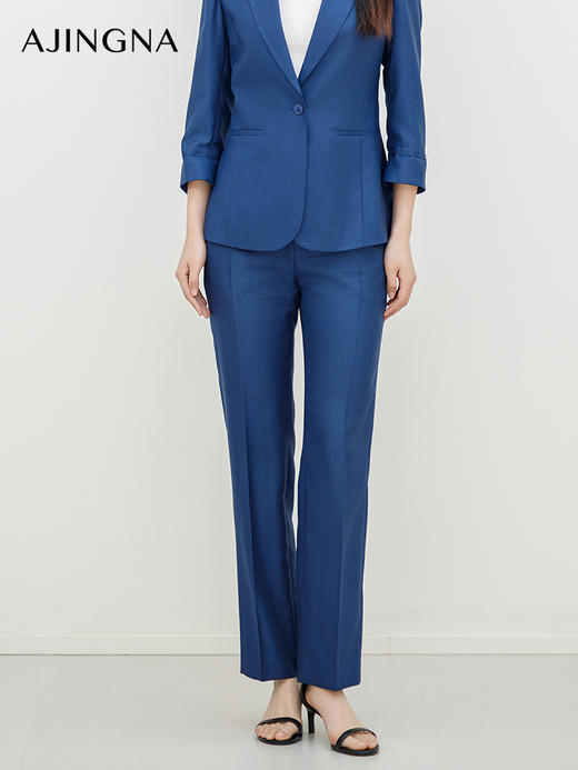 【商场同款】阿菁娜2024夏季新款气质锥形通勤西裤A30X110010 商品图0