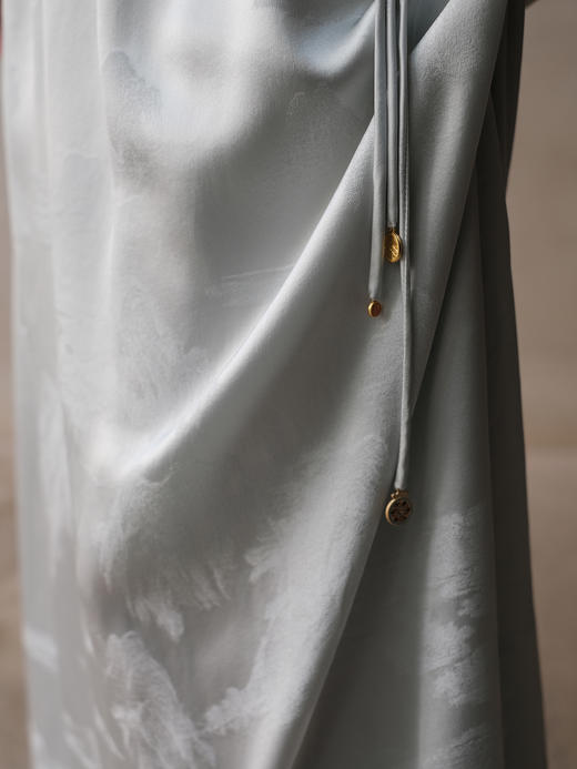 限量款 |STJINGx凯喜雅x故宫 |千里江山景琛流苏半裙(不退不换) 商品图4