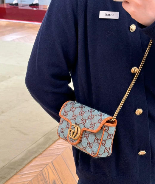 原厂皮𝐆𝐆.
迷你马蒙帆布链条包 商品图1