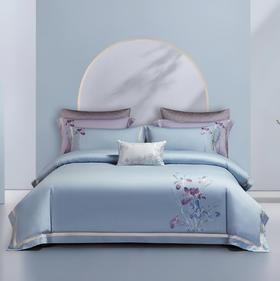 维科全棉提花四件套炫彩花卉系列