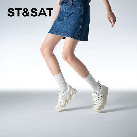 星期六复古牛仔松糕厚底休闲鞋SSC1112348 商品图3