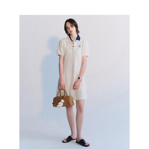Teenie Weenie小熊字母格纹连衣裙女夏季女短裙TTOM242608P 商品图2
