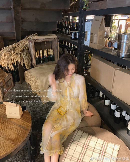【金蘑菇菇 蔷薇日记】气质显瘦设计感碎花连衣裙小清新仙女裙 普通&真丝2种哟！ 商品图2