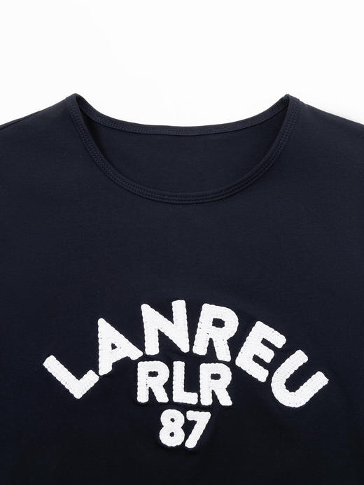 COCO ZONE“海军T”字母印花短袖T恤休闲百搭圆领上衣CC2B0910 商品图4