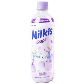 乐天妙之吻葡萄味碳酸饮料500ml롯데 밀키스 포도