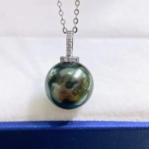 天然大溪地孔雀绿吊坠 商品图1