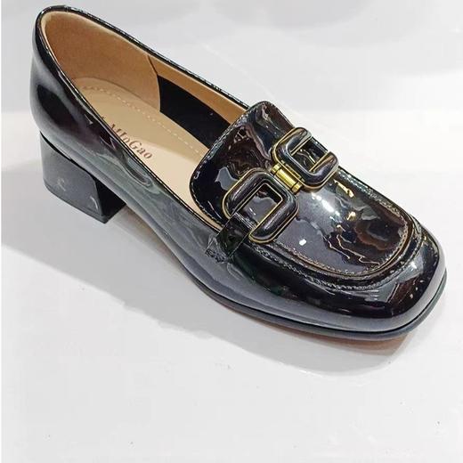 女装新品小圆头粗跟款乐福鞋2249-3299-12 商品图2