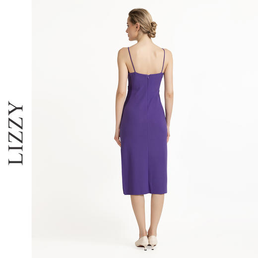 LIZZY 优雅气质名媛风修身显瘦开叉吊带裙打底单穿连衣裙7800 商品图5