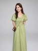 NO 退→样衣清仓（微瑕）！淡绿褶皱款连衣裙—喜出 商品缩略图1