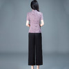 短袖印花小衫，阔腿裤国风两件套QYM-TYH-247259-Y 商品缩略图2