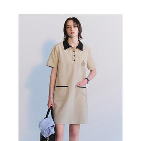 Teenie Weenie小熊字母连衣裙女夏季女短裙TTOW242608R