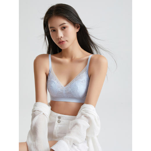 尘衣｜轻蕾丝系列兔耳朵文胸 商品图0