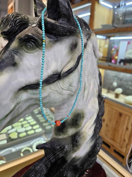 小绿松锁骨项链 商品图4