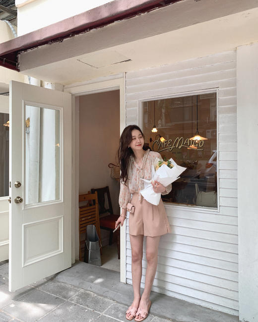 【金蘑菇菇 蔷薇日记】气质显瘦设计感碎花连衣裙小清新仙女裙 普通&真丝2种哟！ 商品图10