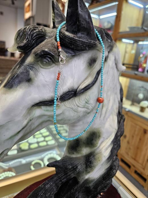 小绿松锁骨项链 商品图3