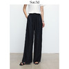 100%进口亚麻透气阔腿裤女薄款抗皱垂感宽松直筒休闲长裤子SUE.M 商品缩略图3
