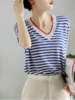 📍📍【茧墨减龄经典海军风条纹针织短袖】✅1.经典条纹针织衫，高端定制进口纱线，💕丝滑有型，透气不闷热 🍂  商品缩略图1