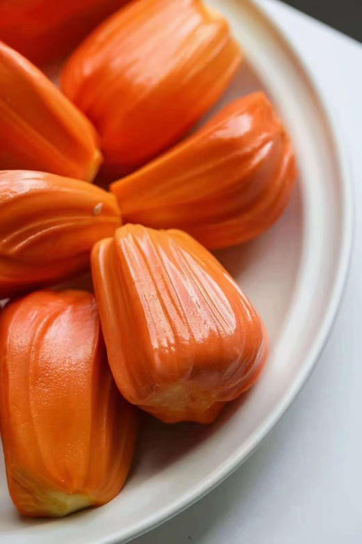 榴莲有马来，菠萝蜜有印泥红，印尼红菠萝蜜，正儿八经的人间极品菠萝蜜中的贵族，更脆弱，更甜蜜，浓香馥郁，口感脆爽，入口幸福感爆棚，肉质细腻，脆口有水分，超级香甜！500克/盒 商品图0