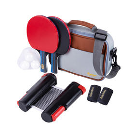 【精选】易威斯堡纯木底板双面反胶乒乓球拍9件套