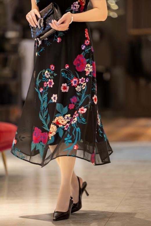 9c 千年情话—梁祝绣花无袖连衣裙黄白游色LZ3S19 商品图11