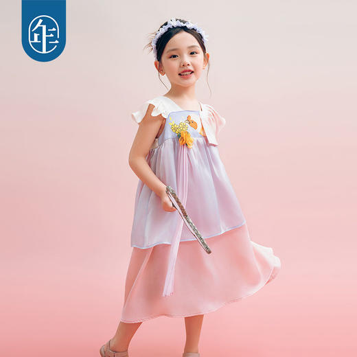 《燕舞欢欣连衣裙》2024夏季新款新中式无袖背心裙 商品图3