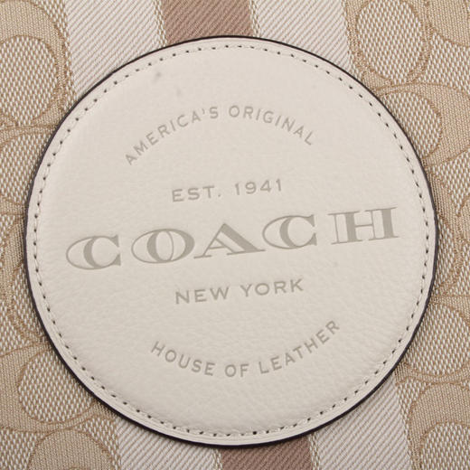 COACH 奥莱款女士织物配皮单肩斜挎手提包 商品图7