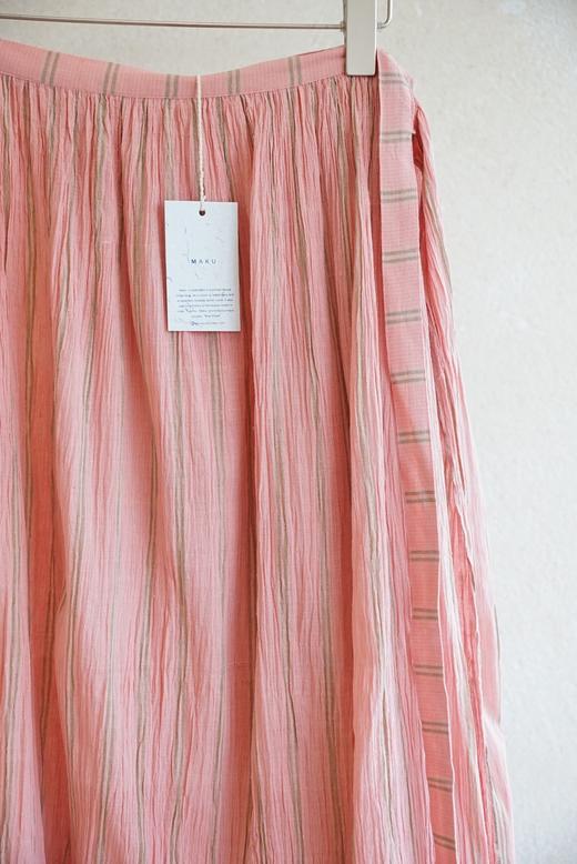 MAKU textiles｜压皱棉质一片式围裹裙半身裙 商品图8