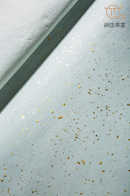 80-90年代蓝色冷金笺一刀 商品图10