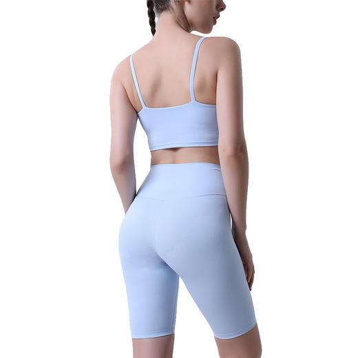 夏季新款luulu运动瑜伽套装欧美性感背心运动普拉提瑜伽服女两件套【58.0系】 商品图5