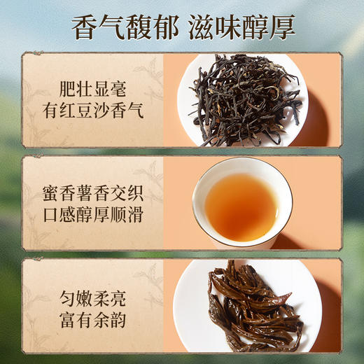 元正 经典古树滇红茶 云南大叶种蜜薯香茶叶罐装125g 商品图1