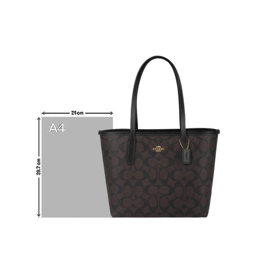 COACH 奥莱款女士PVC配皮单肩斜挎包 商品图6