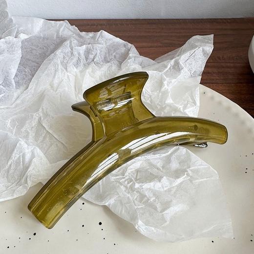 【明星同款，极简鲨鱼夹】极简ins风仿醋酸抓夹女，13cm超大号发量再多也夹的住，春夏盘头发高级感精致发夹发饰鲨鱼夹发抓QQ 商品图4