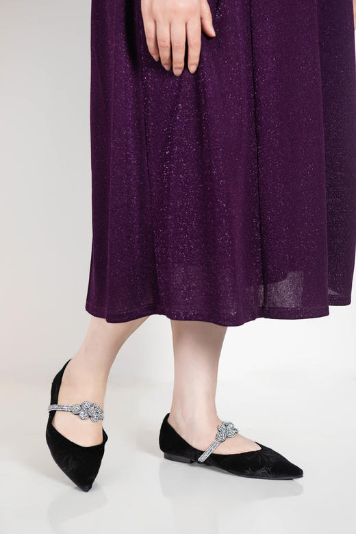 现货，下单72小时内发货【云影流竹高奢国风鞋子】竹叶天鹅绒，羊皮内里，加宽加高版 商品图3