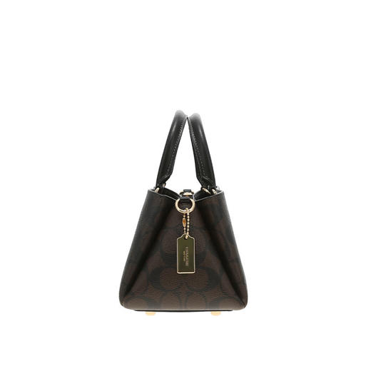 COACH 奥莱款女士PVC配皮单肩斜挎手提包 商品图2