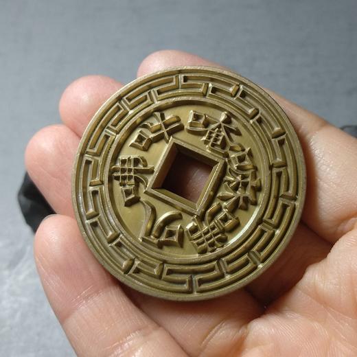 古泉书馆文创  六字真言 雕母 文房铜镇 DH0002 商品图7