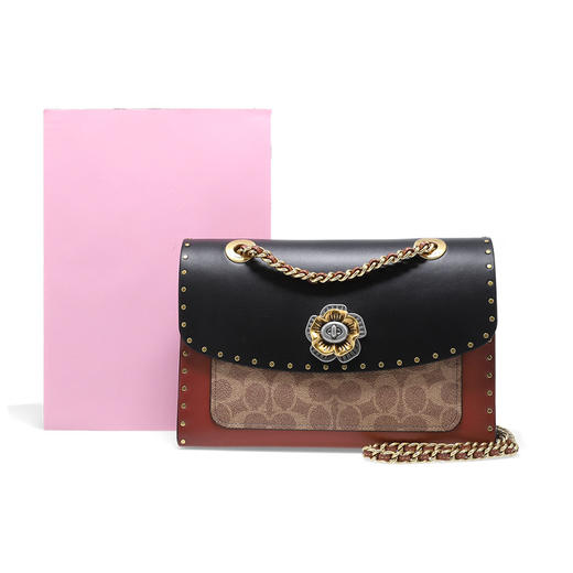 COACH 奥莱款小号女士PVC配皮单肩斜挎 商品图6