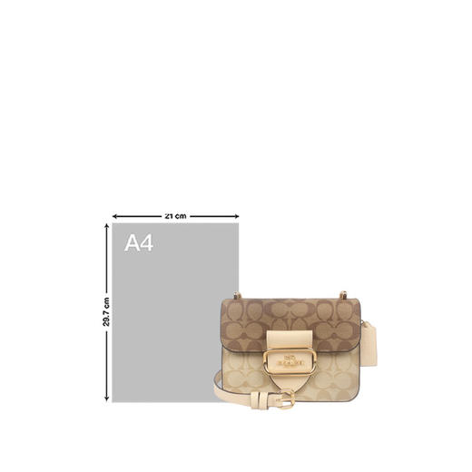 COACH 奥莱款女士PVC配皮单肩斜挎包 商品图6