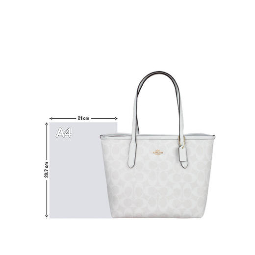 COACH 奥莱款女士PVC配皮单肩斜挎包 商品图6